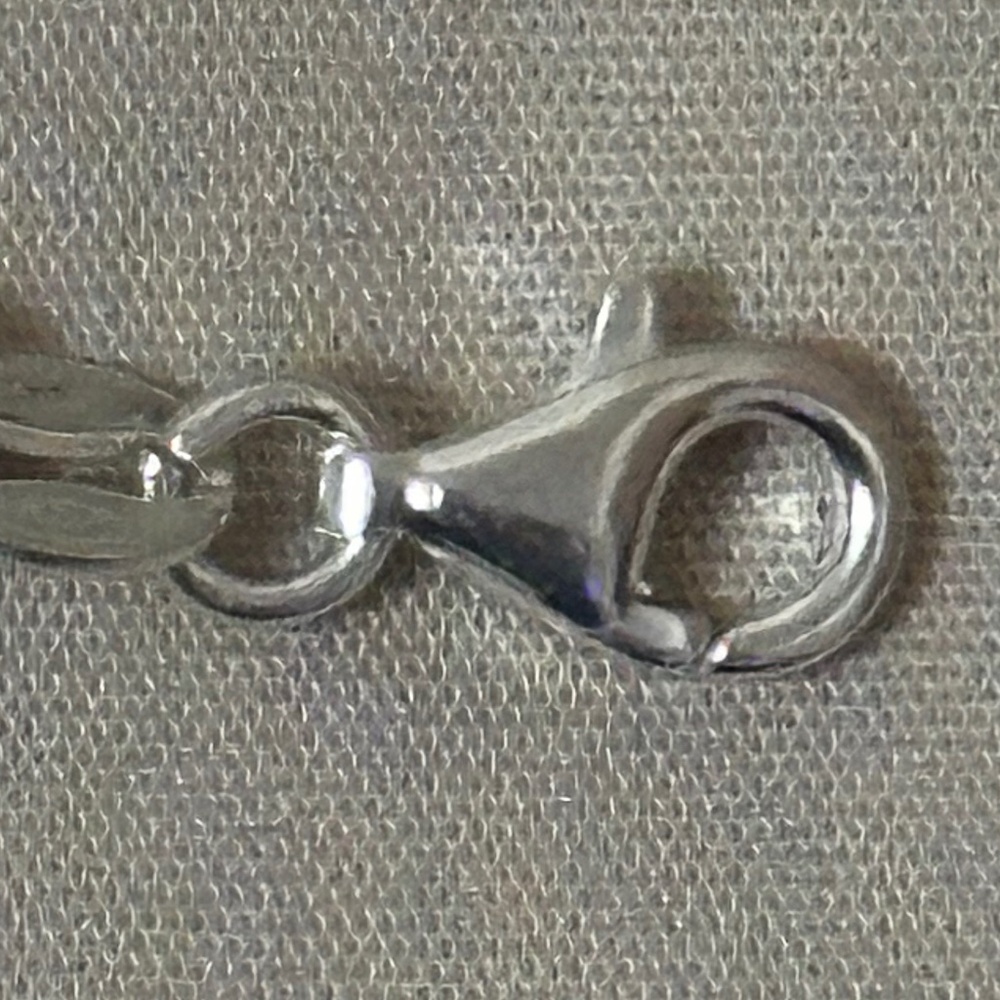 925 Sterling Silver Heart Anklet Chain w/Heart Charm. NWOT - Picture 5 of 14